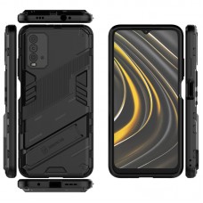 Θήκη Κινητού BBR Steel Αντικραδασμική ( Armor - Shockproof ) με ενσωματωμένη βάση στήριξης ( Kickstand ) για XIAOMI REDMI 9T BLACK